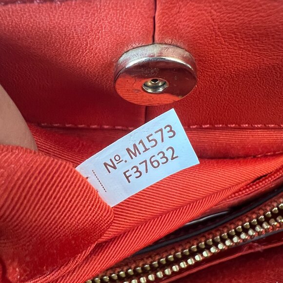 COACH F37632 Pink Floral Studded Leather 2Way Handbag Shoulder Bag - Picture 8 of 8